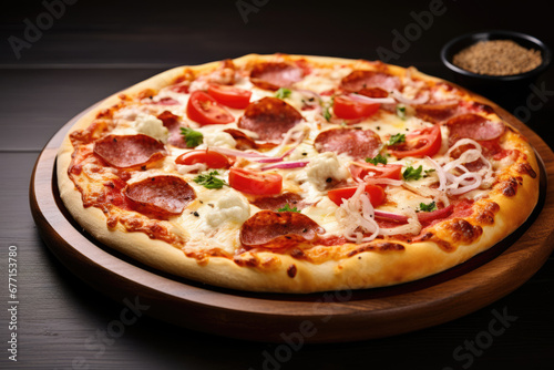 Slices of mozzarella pizza