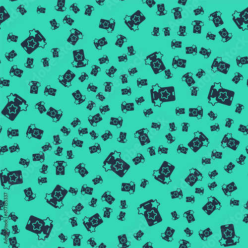 Black Online sports betting icon isolated seamless pattern on green background. Sport bet bookmaker. Betting online make money. Vector