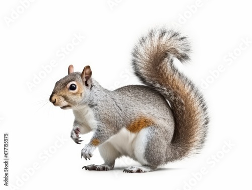 Fototapeta a squirrel isolated on a white background