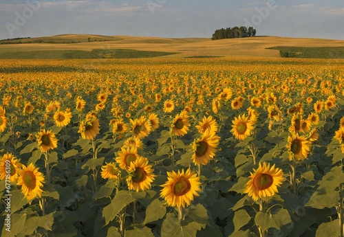 Sunflower Soiree: Kansas' Endless Golden Fields.