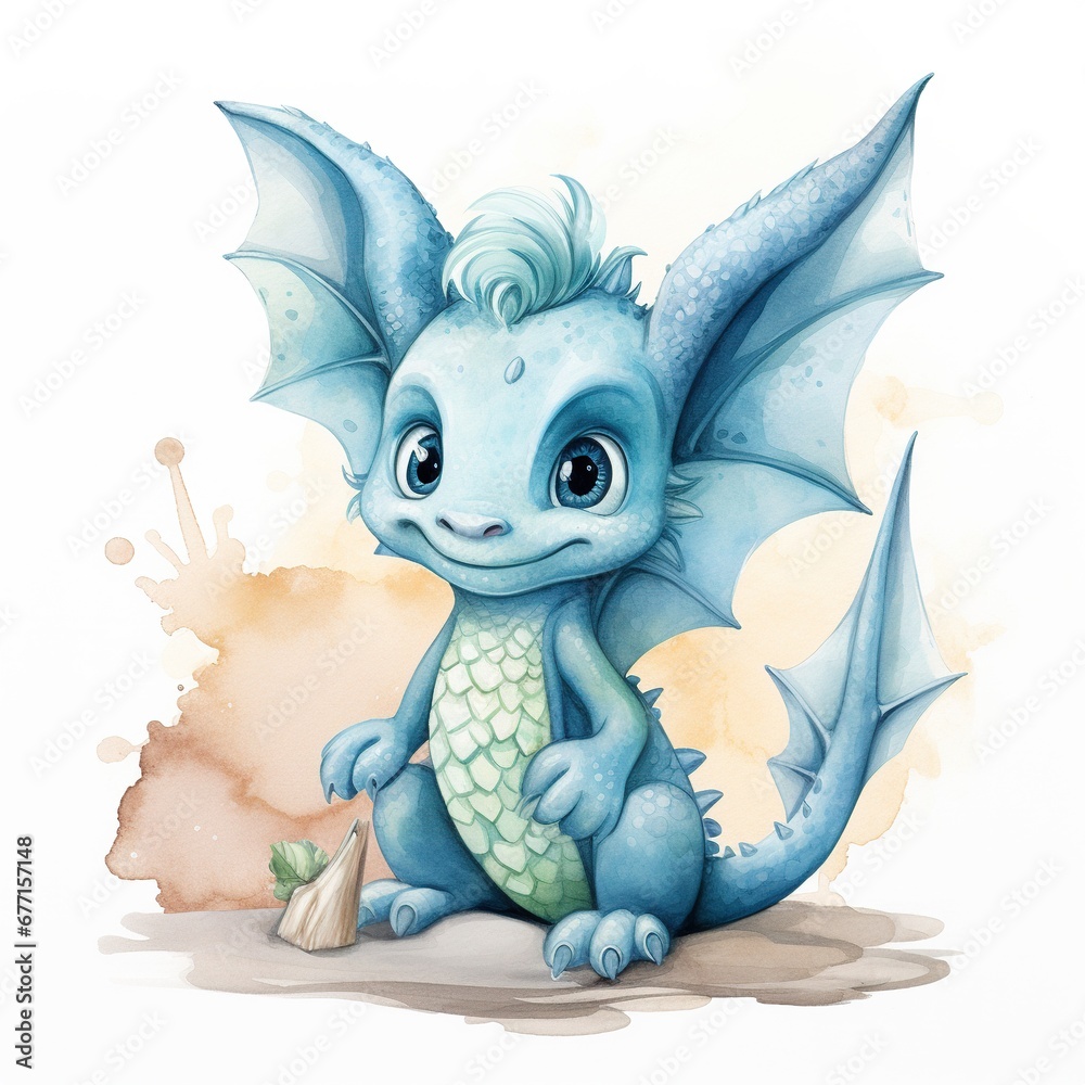 blue dragon cartoon
