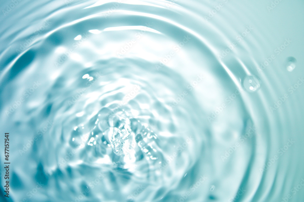The surface of the water is clear, blue, soft and shiny. The surface of the water is clear, blue, soft and shiny.