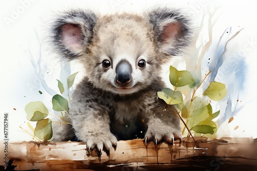 Coy Koala Bear Clipart
