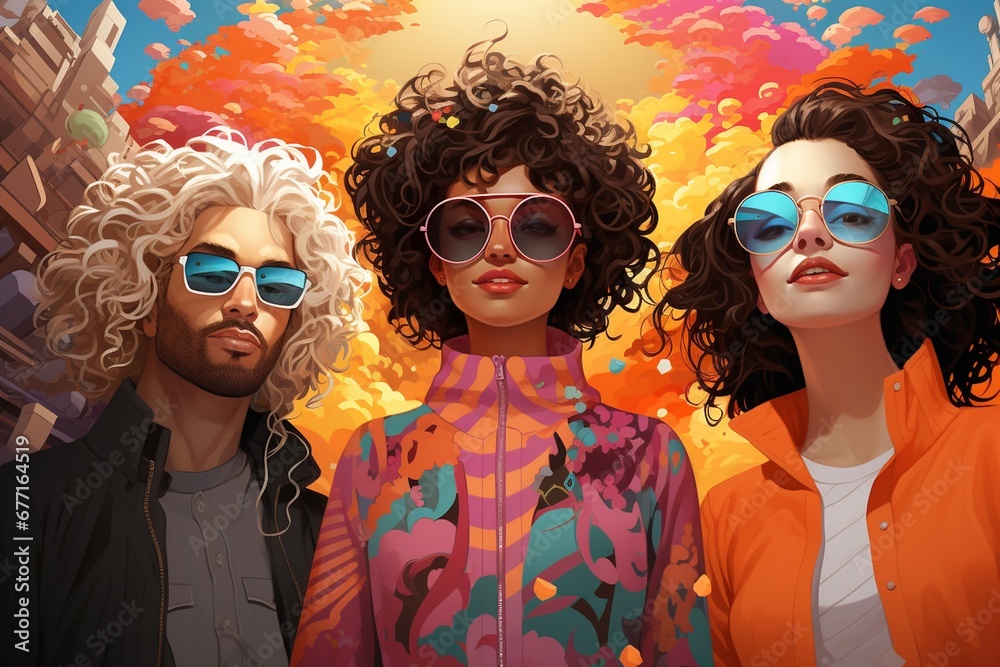 Diversity Illustration Created with Generative AI Diversity Illustration Created with Generative AI