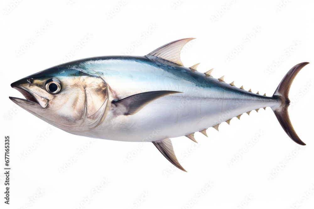 Fototapeta premium Albacore Thunnus alalunga fish isolated on white background