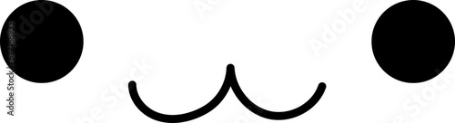 Happy cartoon face illustration