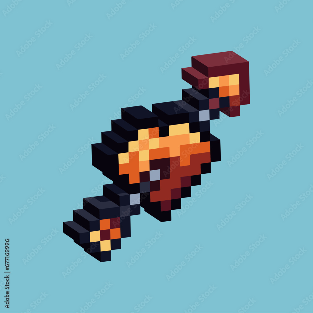 Isometric Pixel art 3d of heart arrow for items asset. Heart arrow on pixelated style.8bits perfect for game asset or design asset element for your game design asset. Isometric Pixel art 3d of heart arrow for items asset. Heart arrow on pixelated style.8bits perfect for game asset or design asset element for your game design asset.