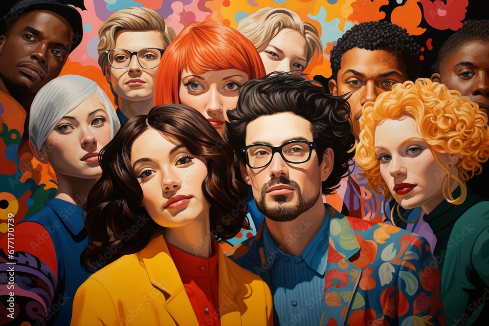 Diversity Illustration Created with Generative AI Diversity Illustration Created with Generative AI