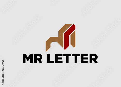 Logo mr letter company name