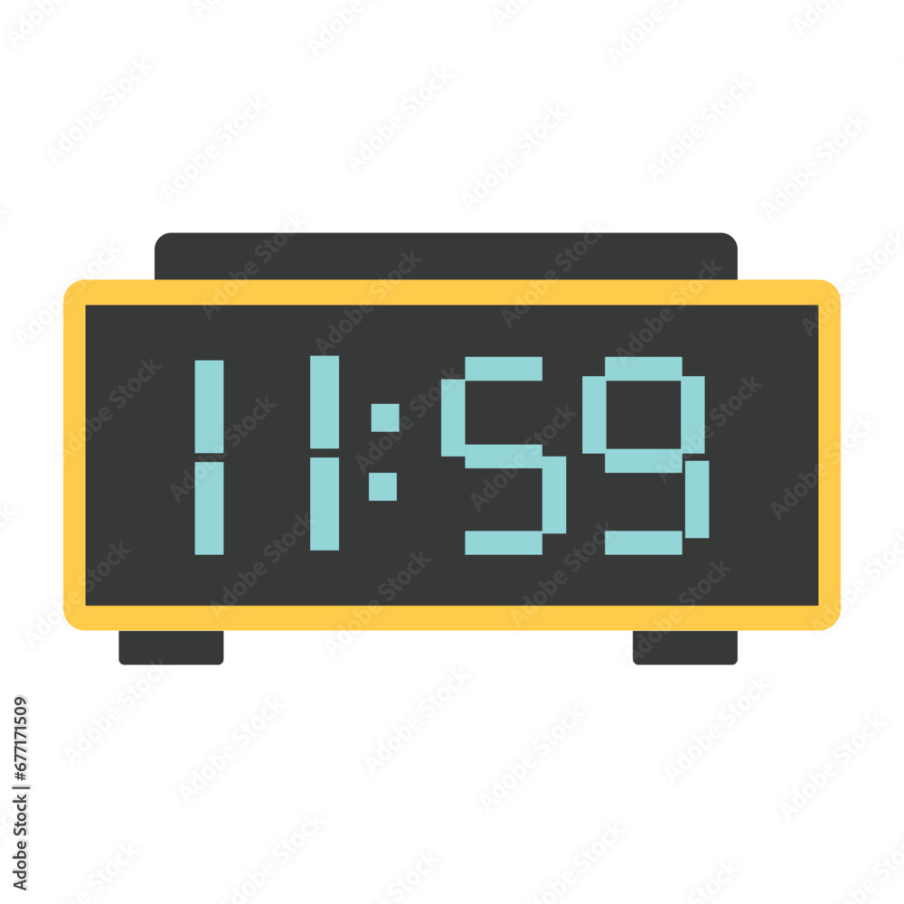 Waiting for new year flat icon Waiting for new year flat icon