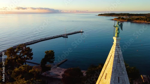 Novigrad, Istria, aerial view, Croatia
