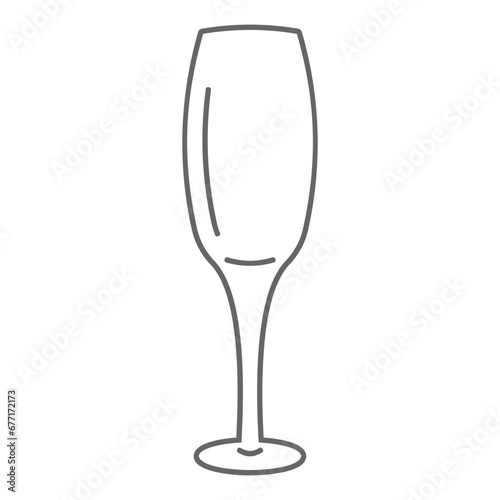 Sparkling champagne glasses vector illustration