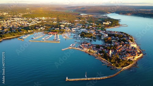 Novigrad, Istria, aerial view, Croatia