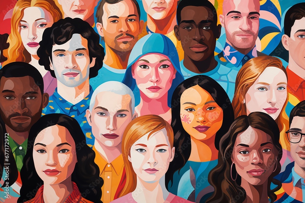 Diversity Illustration Created with Generative AI Diversity Illustration Created with Generative AI