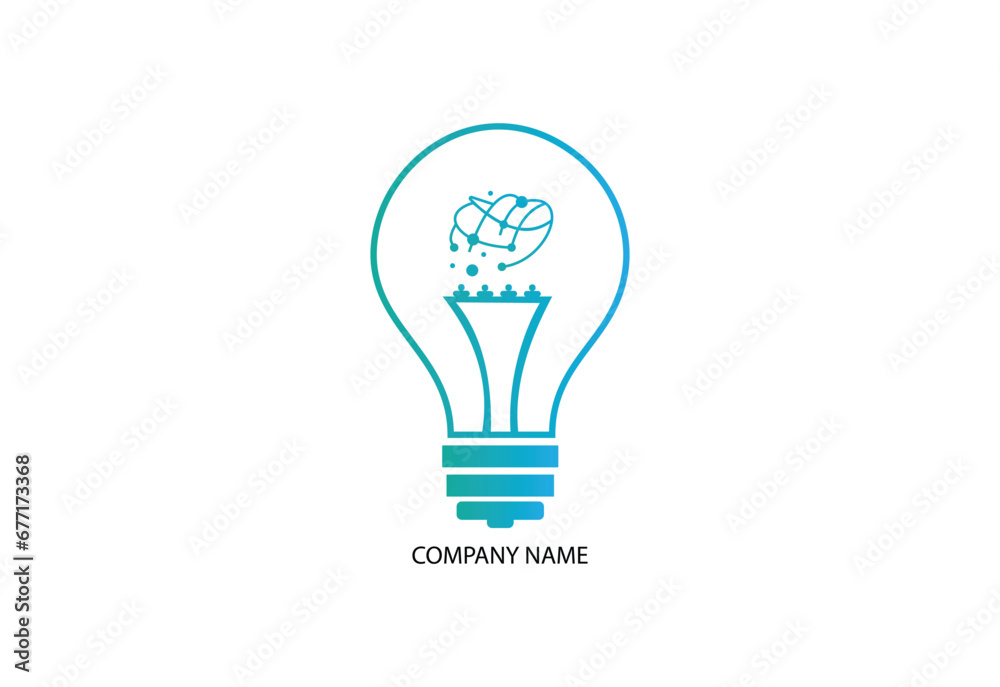 abstract logo brain blub logo inspiration abstract logo brain blub logo inspiration