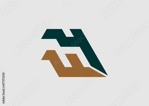 Logo yf letter company name photo