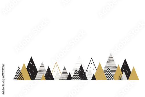 Christmas winter landscape background. Abstract Vector