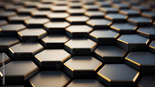 abstract background with hexagons HD 8K wallpaper Stock Photographic Image