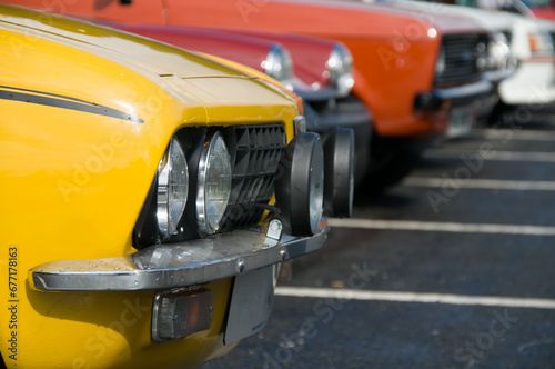 Cavalcade of classic cars photo