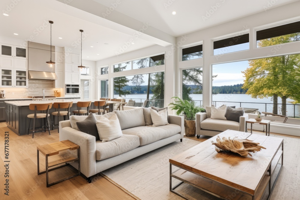 Fototapeta premium living room interior