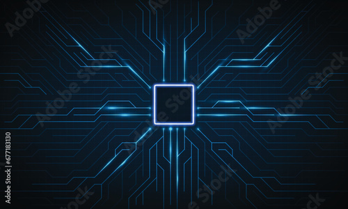 Circuit board. Technology background. Central Computer Processors CPU concept. Motherboard digital chip.