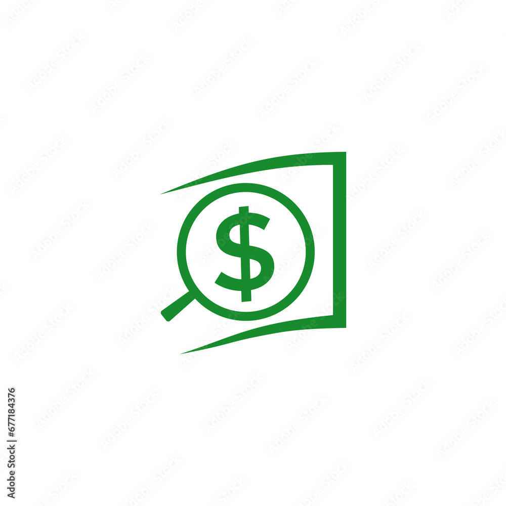 money cash in dollar currency symbol logo design money cash in dollar currency symbol logo design