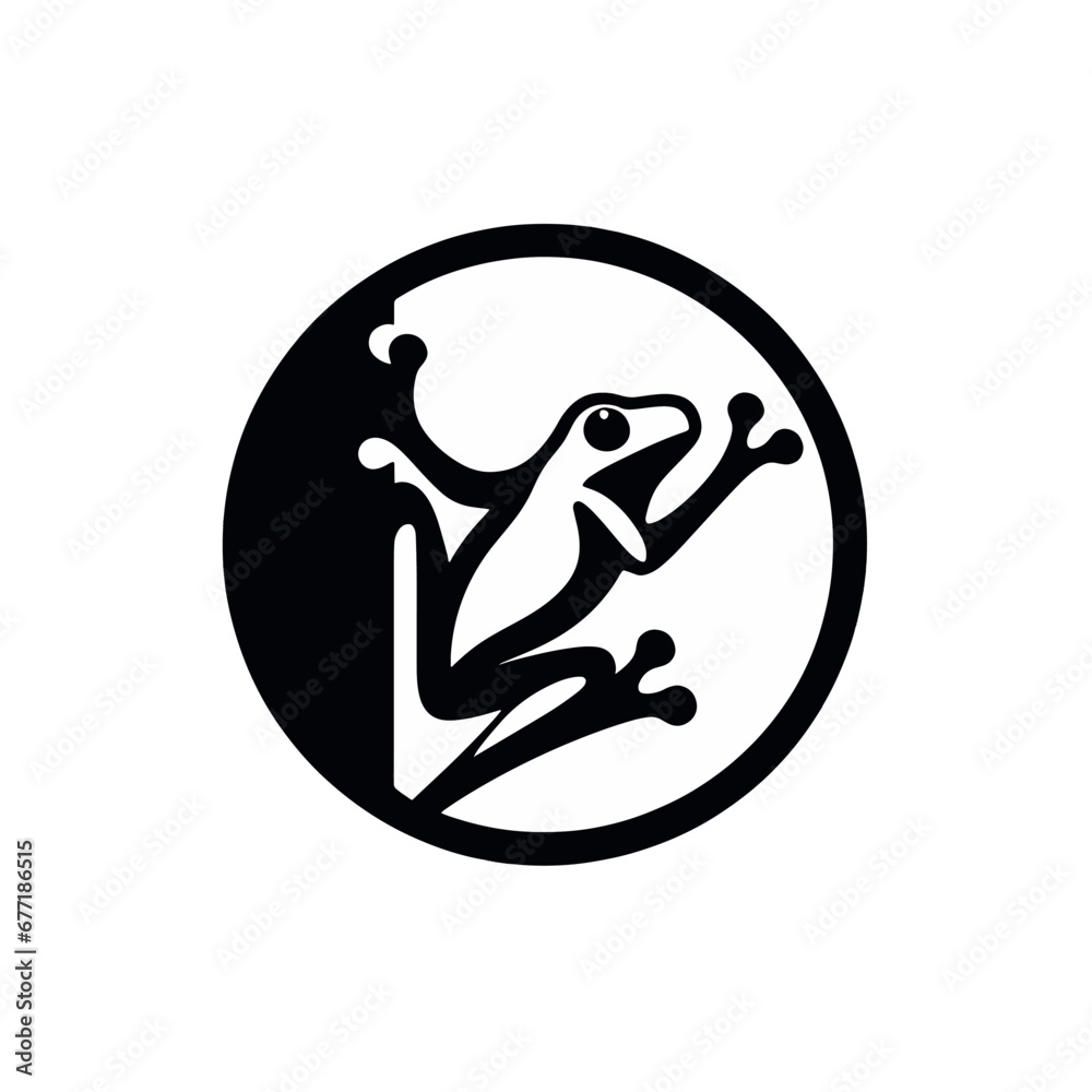 illustration of wild frog, vector of amphibians in nature, amphibian logos for commercial brands illustration of wild frog, vector of amphibians in nature, amphibian logos for commercial brands