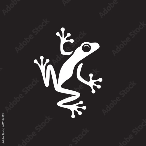 illustration of wild frog  vector of amphibians in nature  amphibian logos for commercial brands