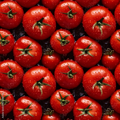 Tomatoes Background Tomato Seamless Tile Pattern