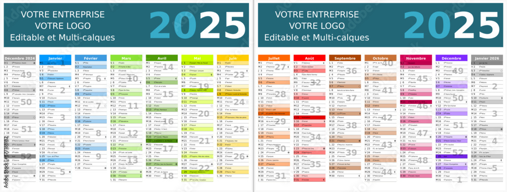 Le Calendrier 2025 A4 Recto Verso : L'Outil Indispensable pour une Année Organisée et Efficace
