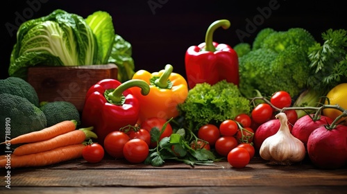 Fresh vegetables on the table