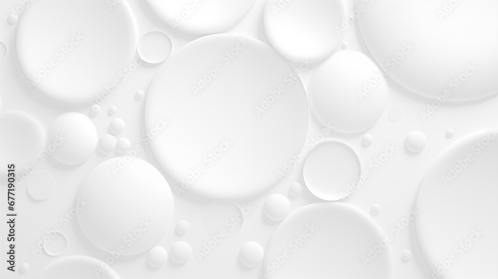 Abstract white background with random circles and soft shadows. Light back Abstract white background with random circles and soft shadows. Light back