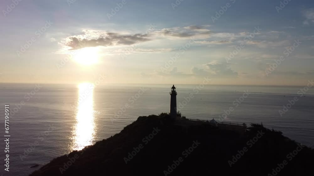 silhouette of a Lighthouse at sunrise/sunset silhouette of a Lighthouse at sunrise/sunset
