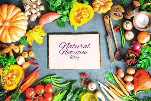 National nutrition day, natural nutrition week, project, national day, illustration food, juice, vegetables