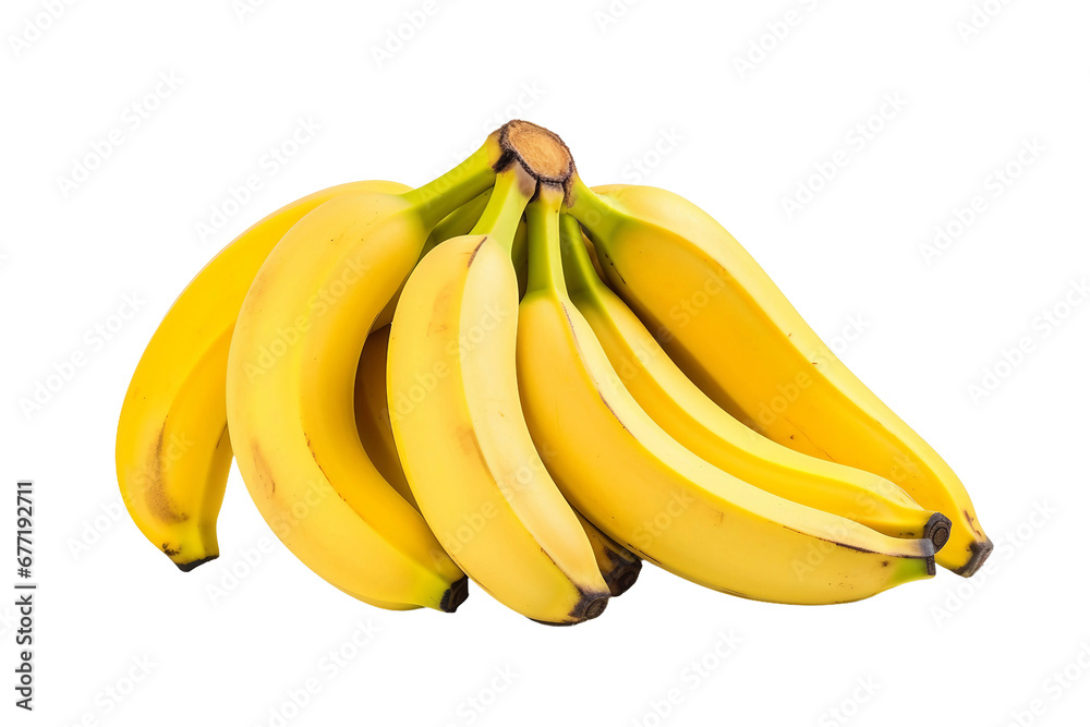Bananas on transparent background