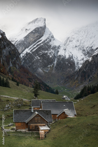 Alphütten im Herbst I