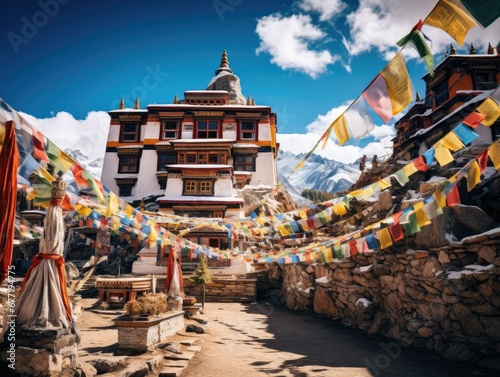 Colorful Tibetan Temple