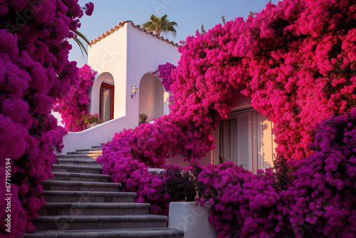 Fototapeta Naklejka Na Ścianę i Meble -  house with flowers