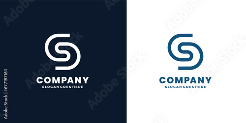 S Logo. S Letter Icon Design Vector Illustration.