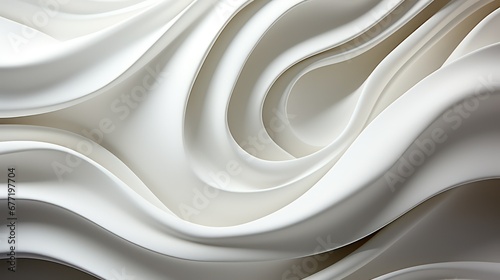 White abstract background with smooth lines.