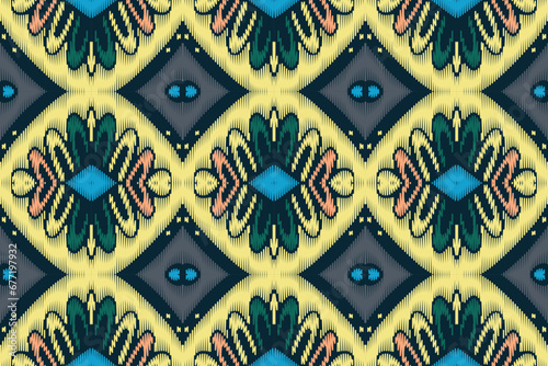 American ethnic native pattern.Traditional Navajo,Aztec,Apache,Southwest and Mexican style fabric pattern.Abstract vector motifs pattern.Design for fabric,clothing,blanket,carpet,woven,wrap,decoration