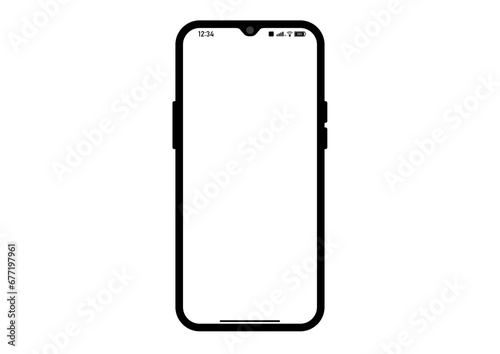 スマホのフレームイラスト