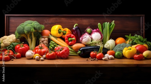 Fresh vegetables on the table