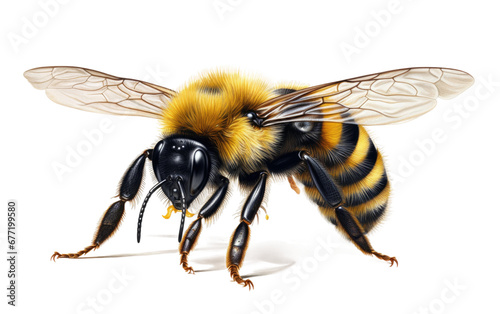  Honey bee on transparent background, PNG Format
