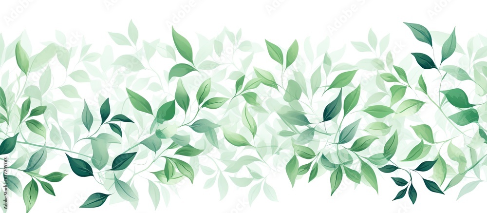 The creative design of the wallpaper with a delicate leaf pattern in white perfectly captures the essence of a summer garden blending nature light and the concept of health with a refreshing The creative design of the wallpaper with a delicate leaf pattern in white perfectly captures the essence of a summer garden blending nature light and the concept of health with a refreshing