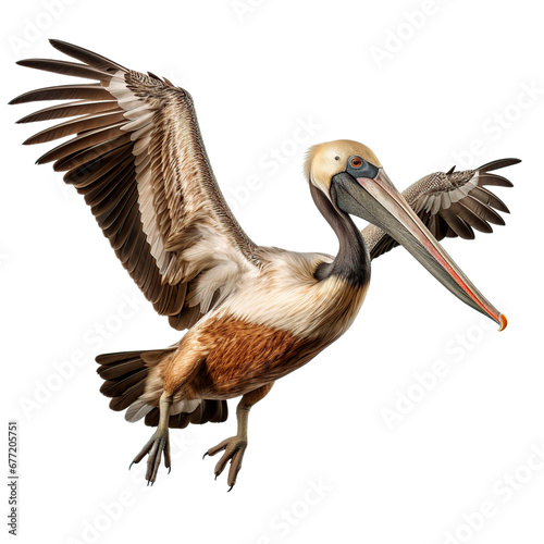 Pelican isolated