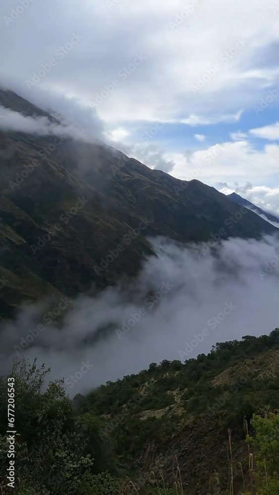 paisagem natural na cidade de Cusco, Peru