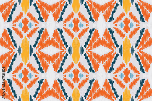 American ethnic native pattern.Traditional Navajo,Aztec,Apache,Southwest and Mexican style fabric pattern.Abstract vector motifs pattern.Design for fabric,clothing,blanket,carpet,woven,wrap,decoration