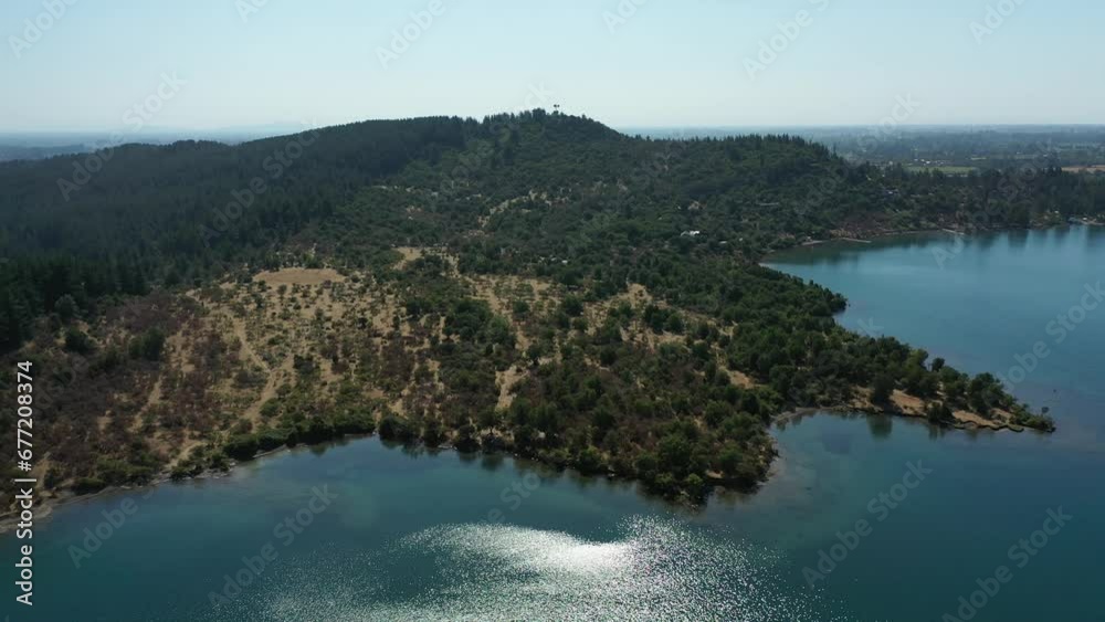 Coastline of Colbun lake in region Maule Chile Coastline of Colbun lake in region Maule Chile