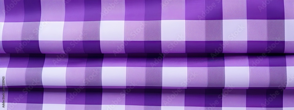 Detailed purple checked drapery clothing material Detailed purple checked drapery clothing material